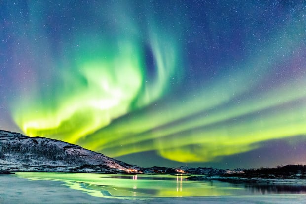 Northern Lights above the Coast in Norway